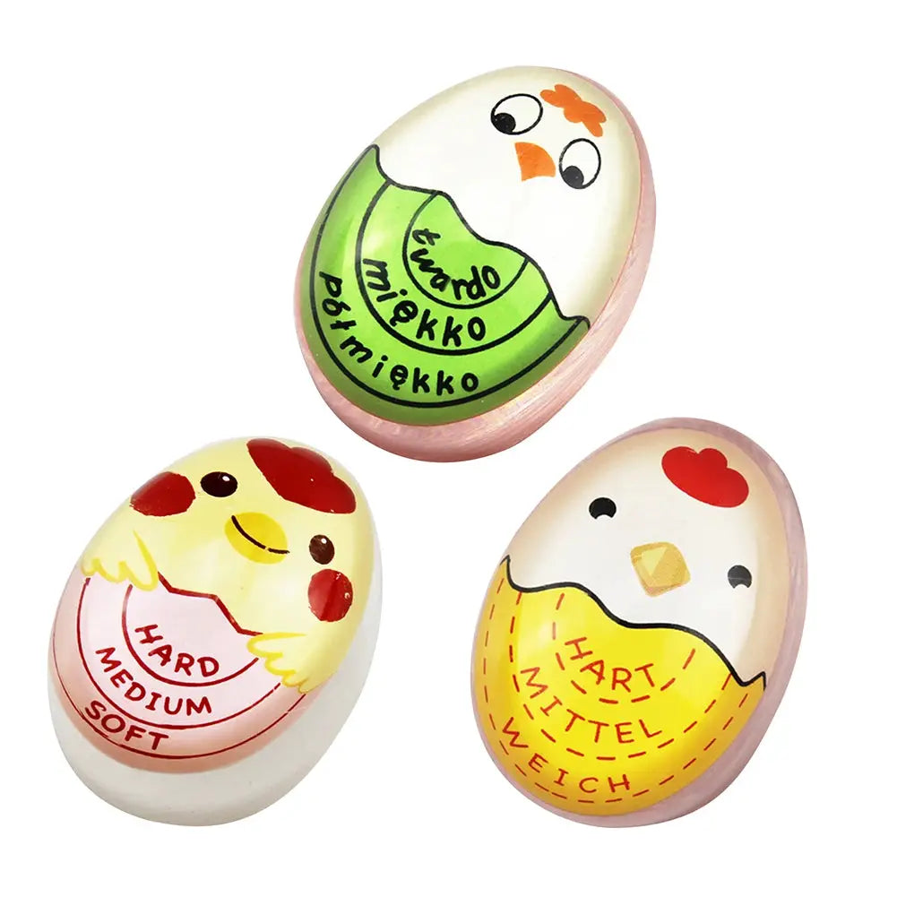 Color Changing Plastic Boiled Egg Alarm Cute Egg Boiling Timer Mini Boiled Egg Alarm Timer Egg Cooking Tools for Kitchen from PriceLows™