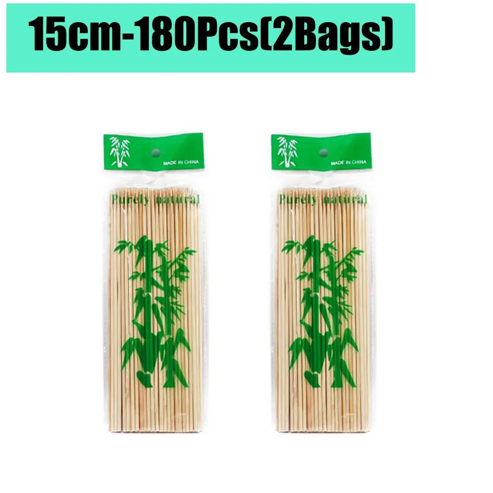 Bamboo Skewers | Natural Color | 15/20/25/30cm | 80-90 Pcs Pack