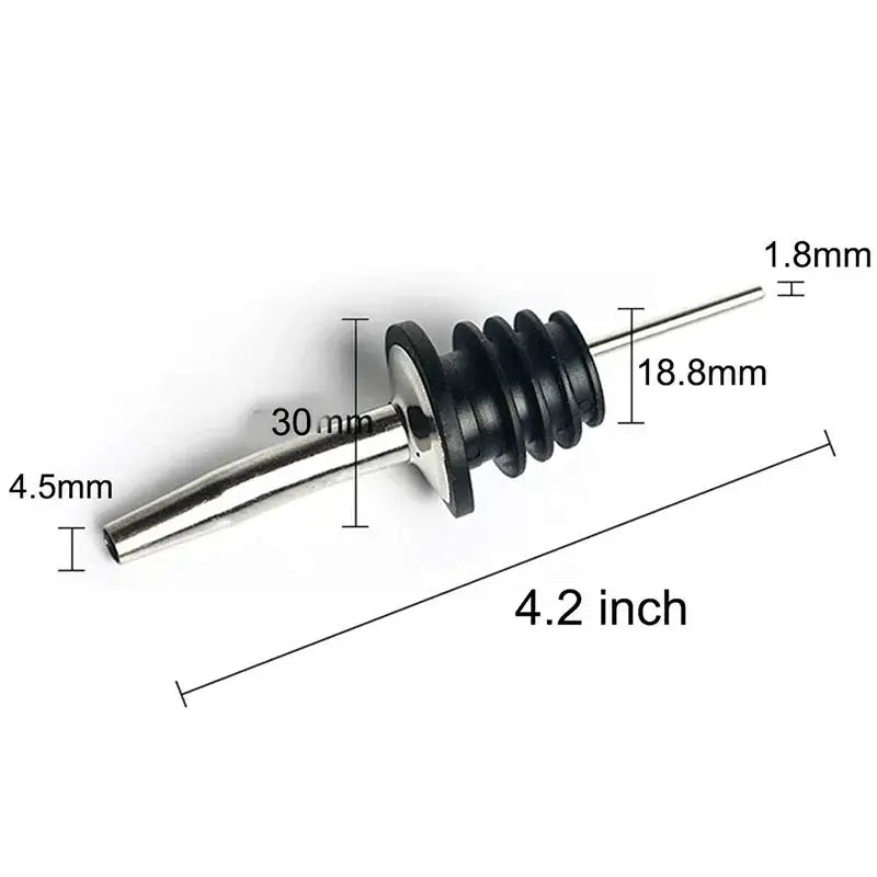 UPORS Wine Pourer 2/3Pcs Stainless Steel Alcohol Liquor Spouts Bottle Dispenser Wine Bottle Stopper with Cap Wine Accessories from PriceLows™