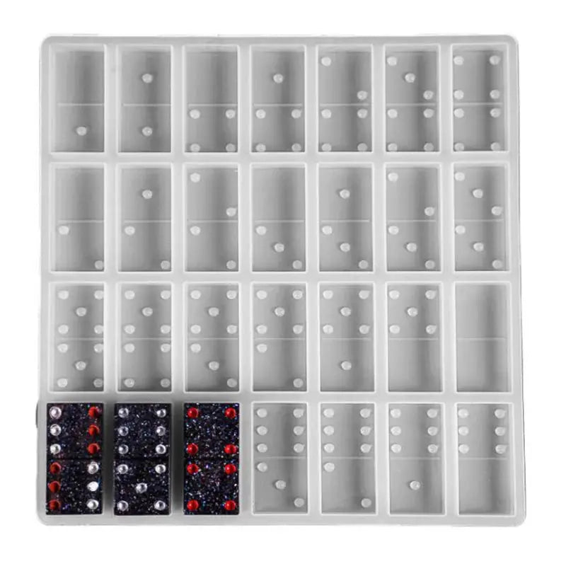 Resin Domino Mold | 28-Grid Silicone | For Crafts And Jewelry | DIY