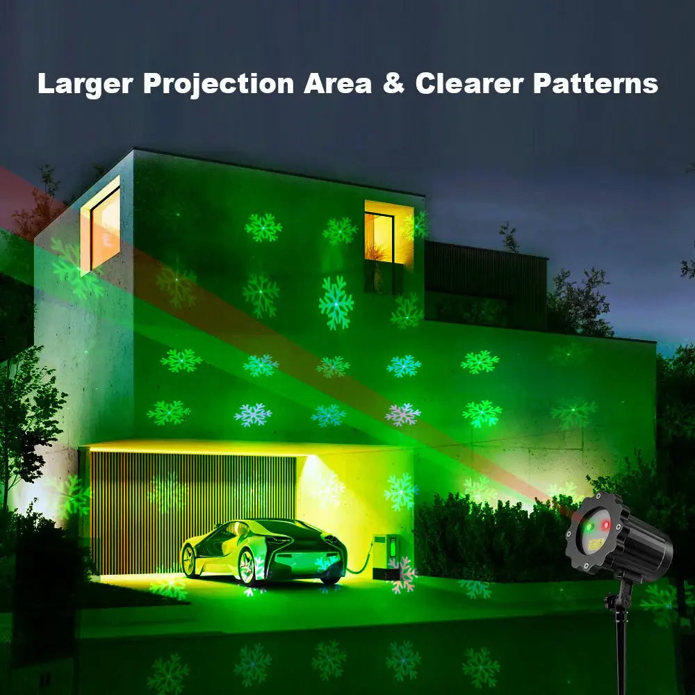 Outdoor Christmas Laser Projector | Waterproof | 180 Degree Beam | Multi Pattern