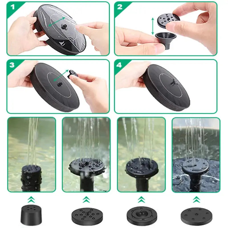 Mini Solar Water Fountain Pool Pond Waterfall Fountain Garden Decoration Outdoor Bird Bath Solar Powered Fountain Floating Water from PriceLows™