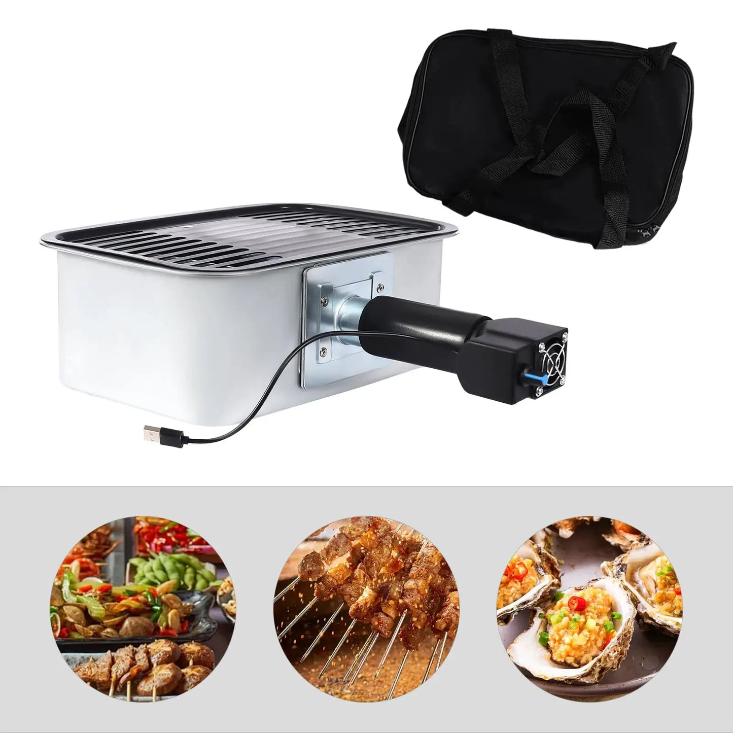 Portable Camping Barbecue Grill 2500-5500rpm Non-stick Outdoor Barbecue Grill With Carrying Bag For Hiking, Camping from PriceLows™