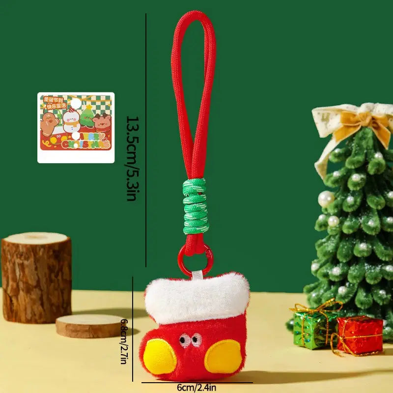 Hanging Plush Ornament | Santa Claus Snowman | Soft Touch Christmas Decoration