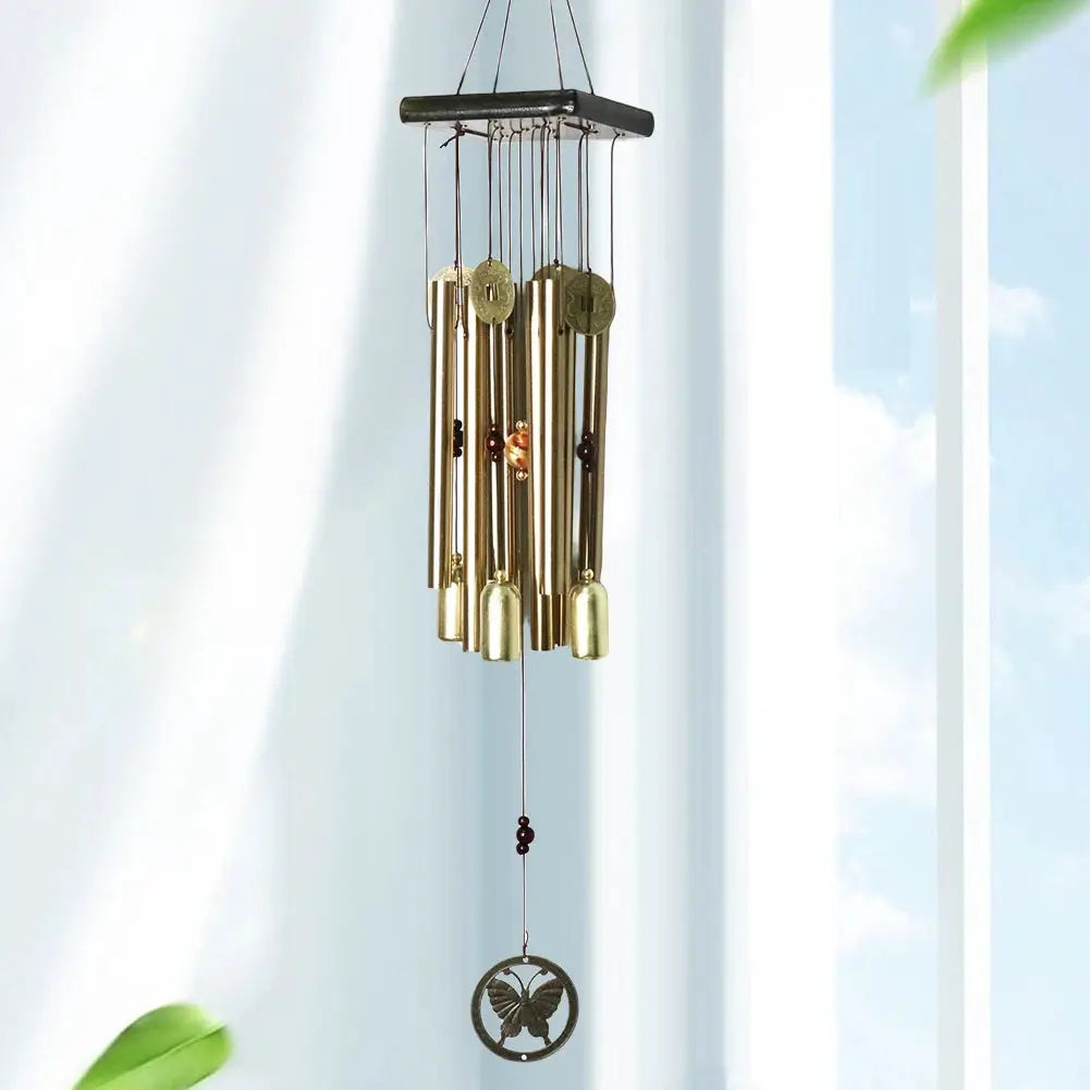 Aluminum Tube Wind Chime Metal Pipe Wind Chime Wind Bell Music Pendant Door Hanging Windchime Home Garden Decoration from PriceLows™