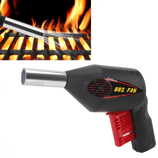 BBQ Air Blower Ventilator | Portable Handheld Fan | Camping Tool | 2 Piece Kit