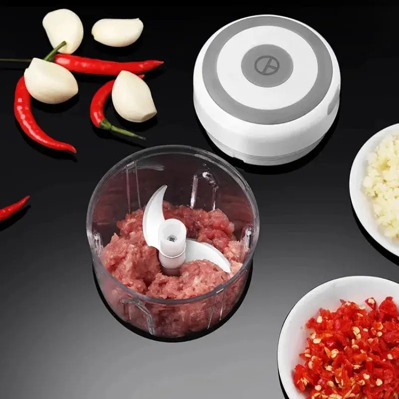 100/250mL Mini Crusher Chopper USB Charging Garlic Mincer Electric Garlic Chopper Powerful Ginger Garlic Onion Meat Masher from PriceLows™
