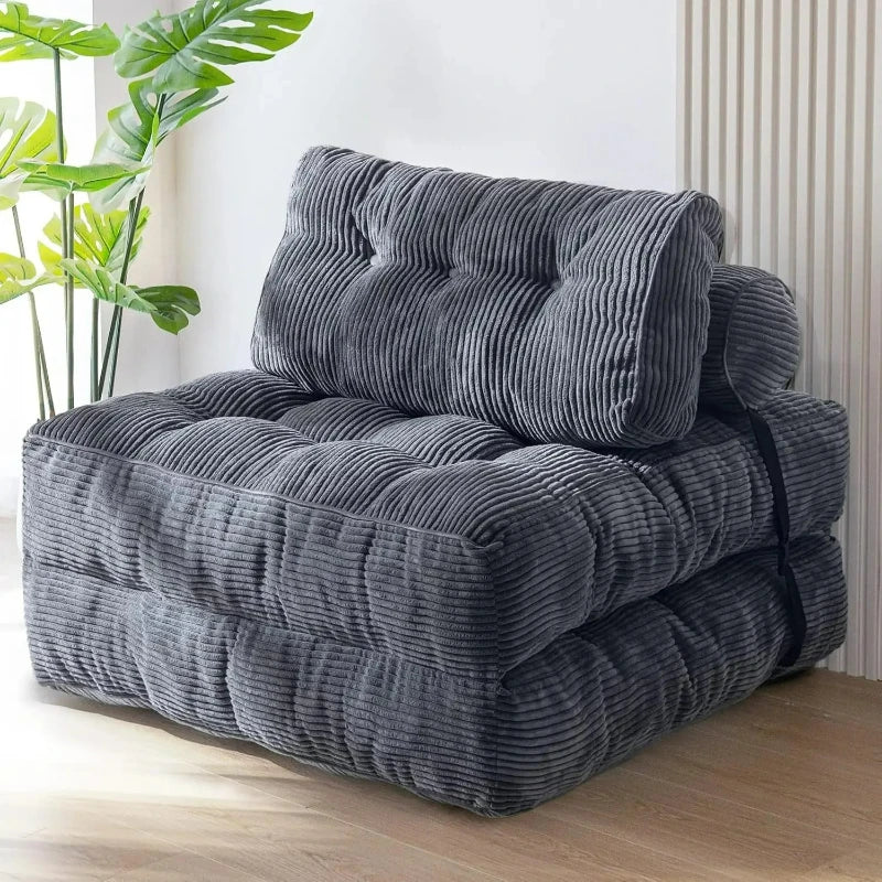 Sofa Bed | Fabric Upholstery | Foldable Modular Corner | Single