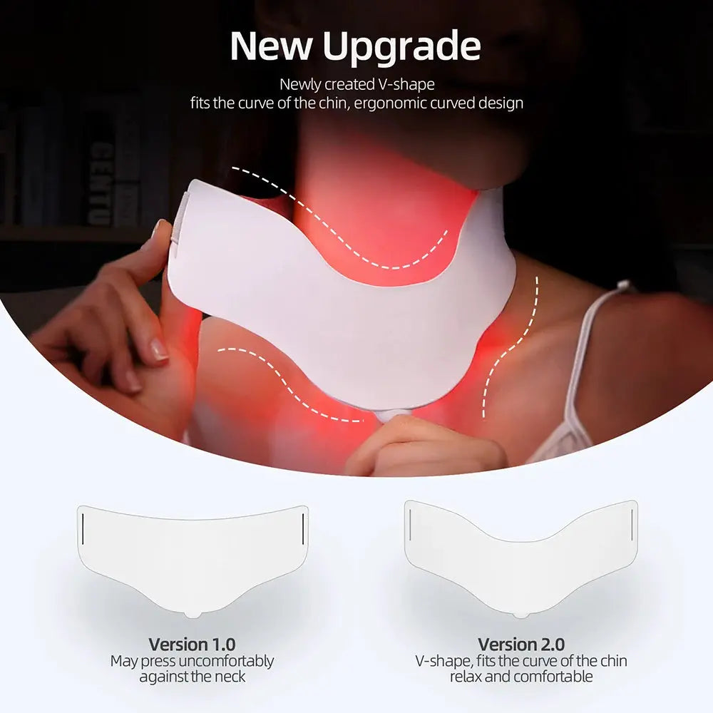 7 Colors Photon Face Neck LED Mask 3D Flexible Silicone Facial Beauty Mask Red Light Infrared Skin Care Repair Skin Wireless Use from PriceLows™