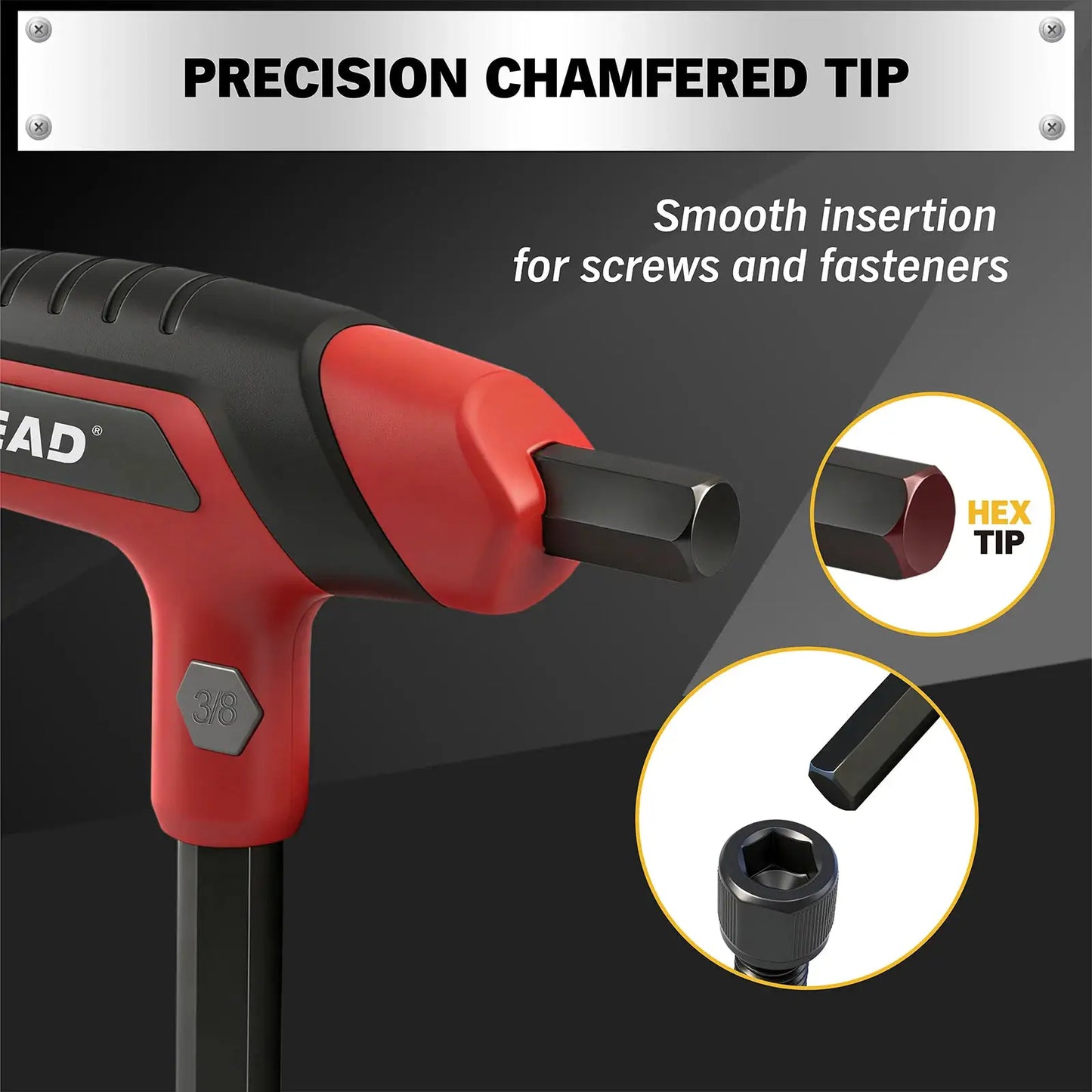 ELEAD 14PC T-Handle Allen Wrench Set, Metric & SAE, Long Arm Hex Key with Storage Rack, Portable Tools for Home Repair from PriceLows™