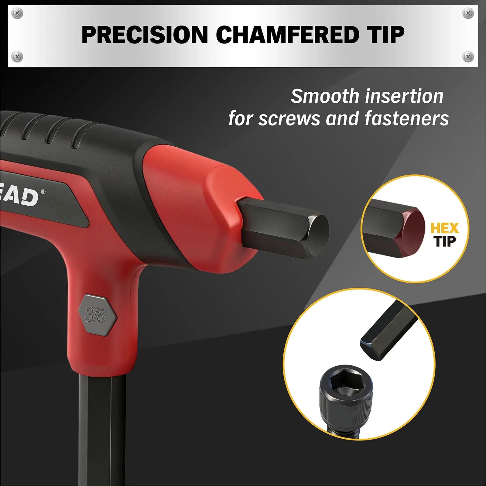 ELEAD 14PC T-Handle Allen Wrench Set, Metric & SAE, Long Arm Hex Key with Storage Rack, Portable Tools for Home Repair from PriceLows™