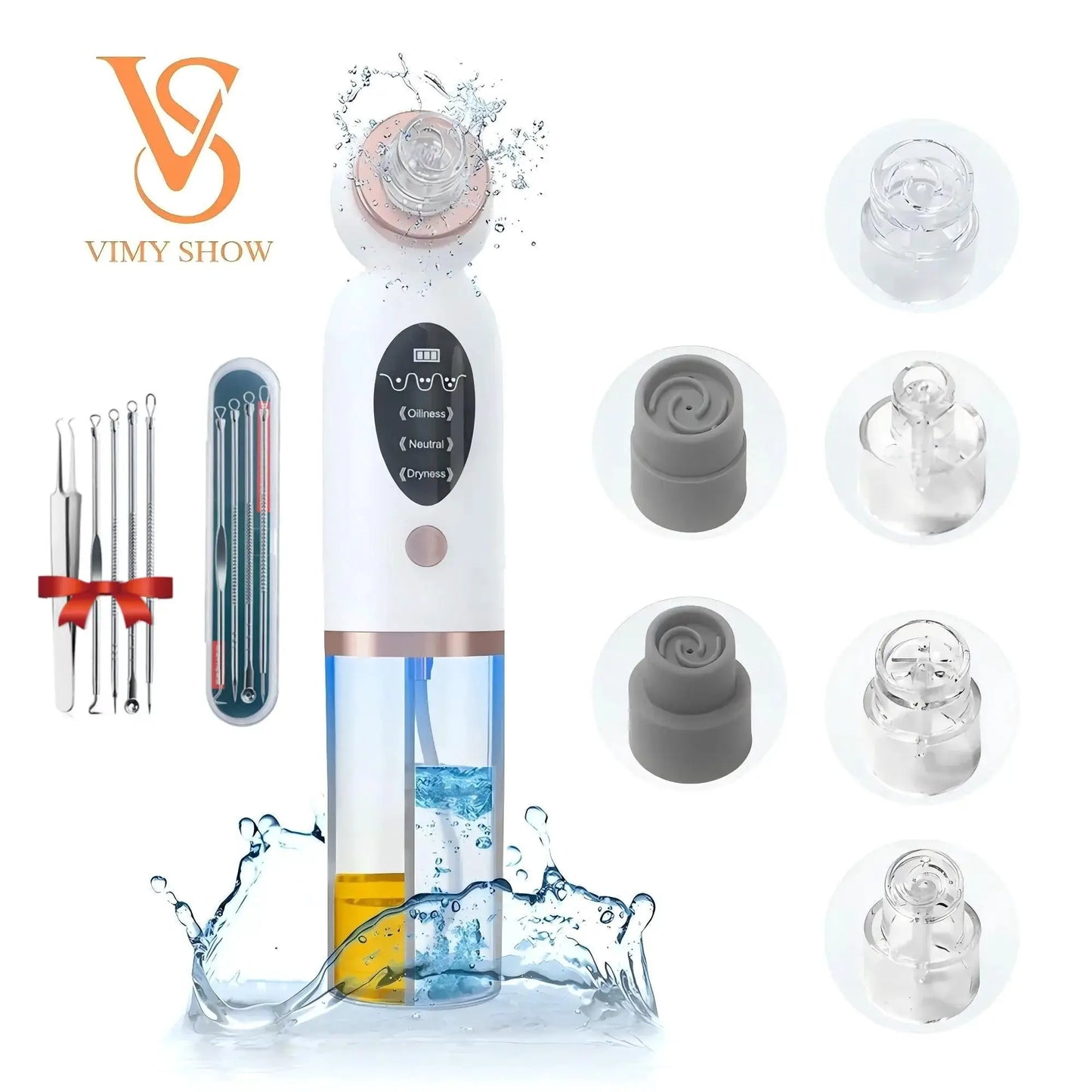 New Blackhead Remover Vacuum Suction Personal Care Small Bubble Electric Face Nose Cleaner from PriceLows™