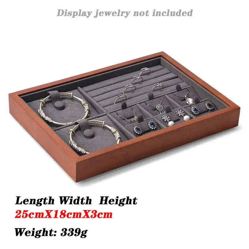 Jewellery Box Organiser Wooden Jewelry Storage Box Jewelry Storage Box Jewelry Necklace Ring Display Box Earring Storage from PriceLows™