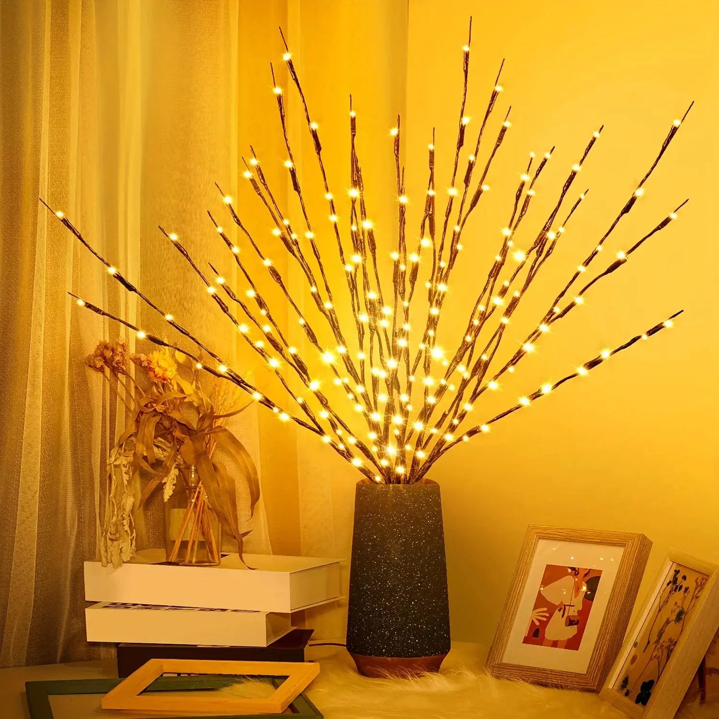 1Pcs LED Tree Branch Light Battery Powered Operated Bendable Twig Branch Lights for Party Coffee Store Festivals Home Decoration from PriceLows™