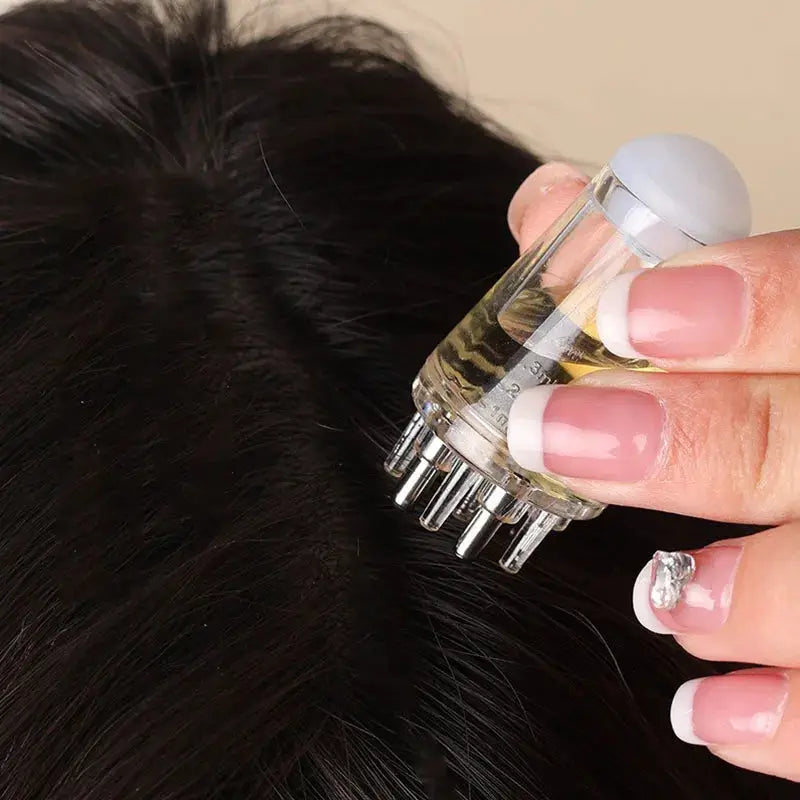 Scalp Massager Comb | Essential Oil Applicator | Mini Portable Design