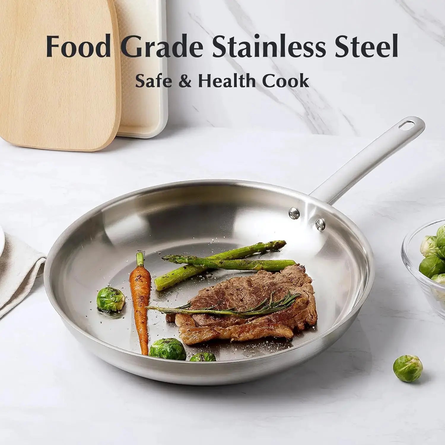 KOCH SYSTEME CS Stainless Steel Cookware Set 10 Piece, 18/10 Stainless Steel Pots and Pans Set for Professional Cooking from PriceLows™