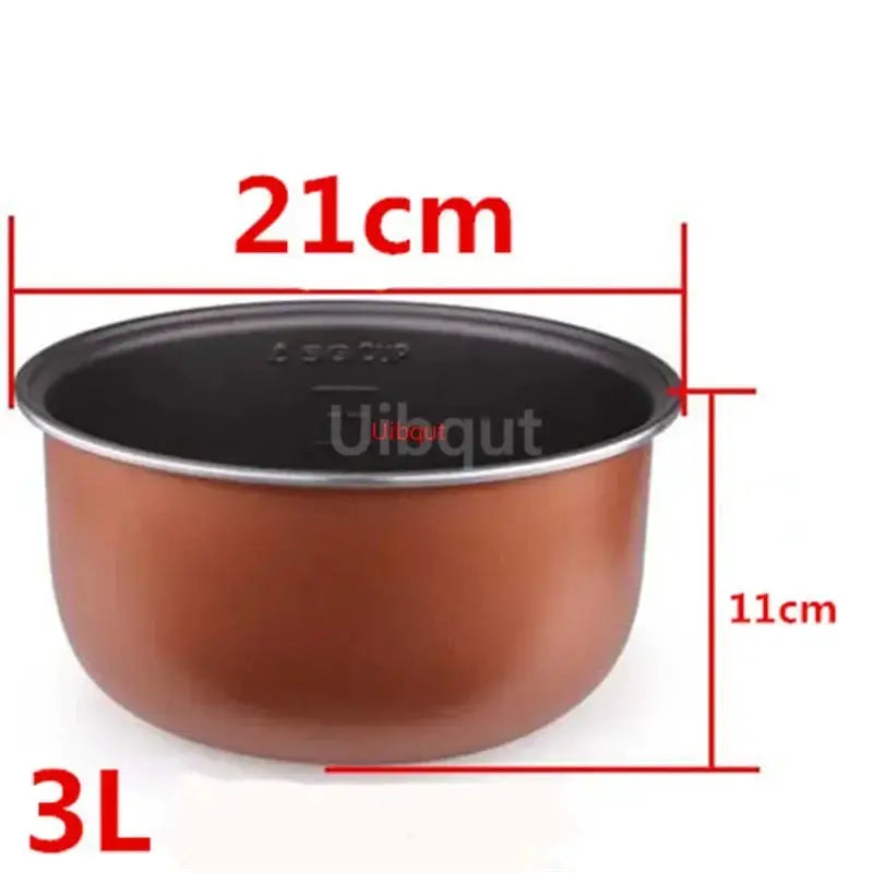 Rice Cooker Inner Pot | 304 Stainless Steel | Nonstick | Universal Fit