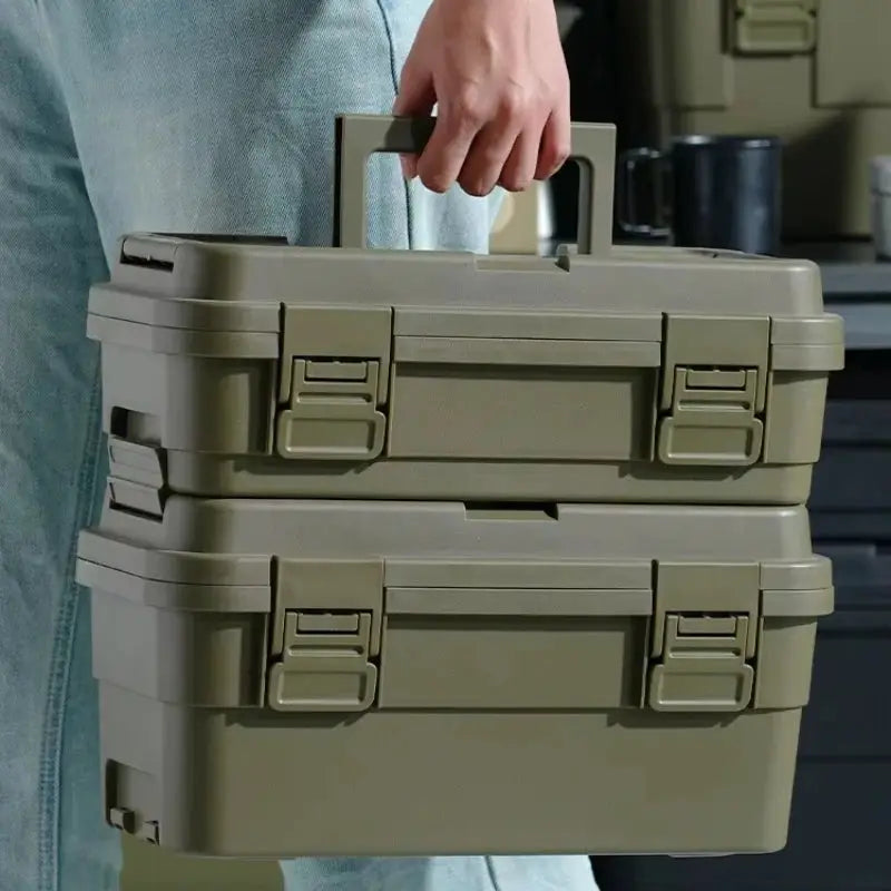 4L/6.5L Stackable Bins Storage Connectable Toolbox Multiple Functions Storage Boxes & Bins Plastic Container Storage from PriceLows™
