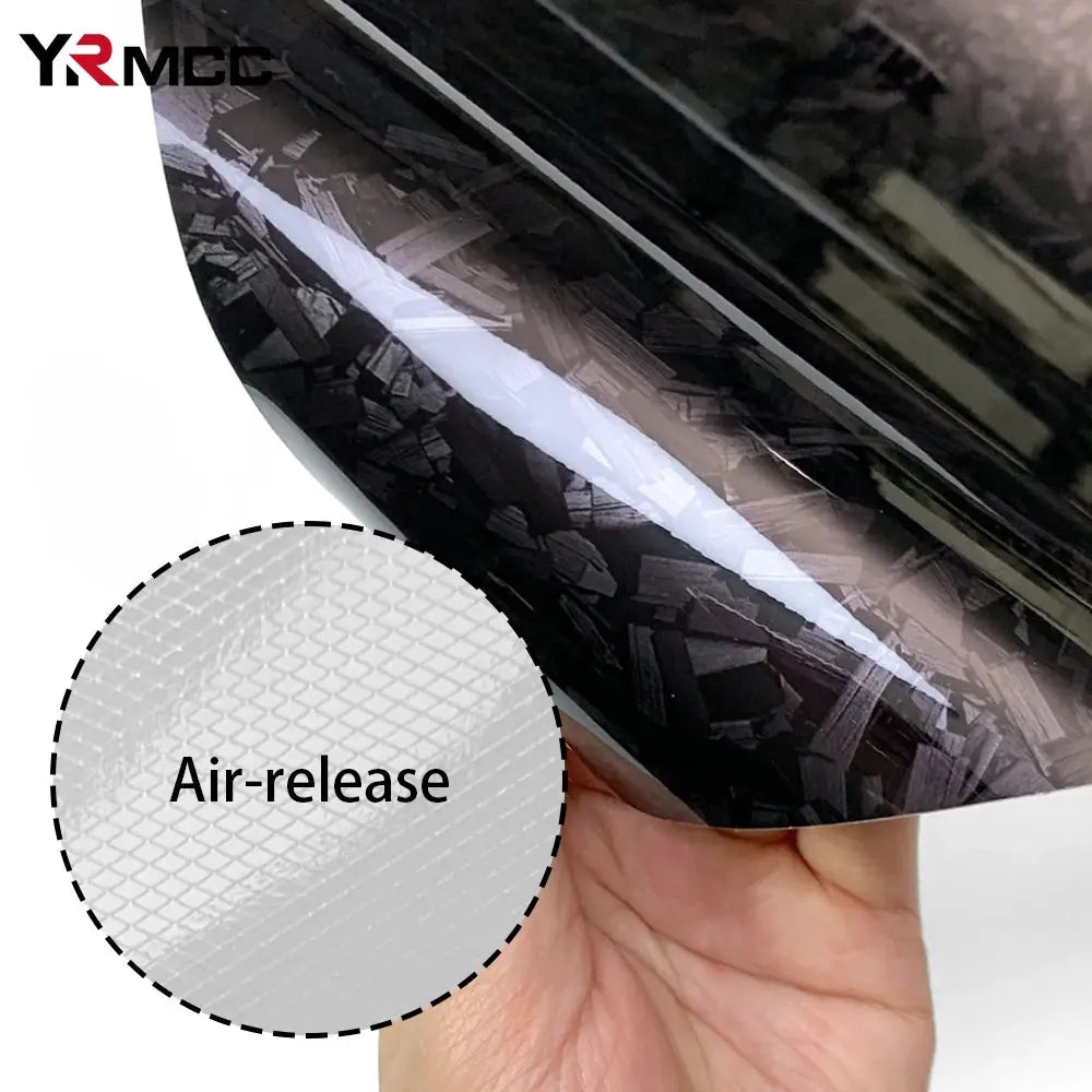 Carbon Fiber Film Glossy Black Car Body Film Forged Carbon Fiber Vinyl Wrap Film Self Adhesive Decal Sticker for Car Accessories from PriceLows™