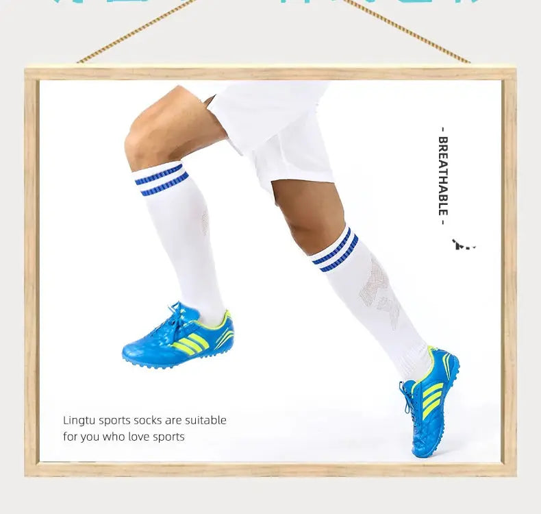 Athletic Socks | Breathable Knit | High Elastic | Youth 30-37