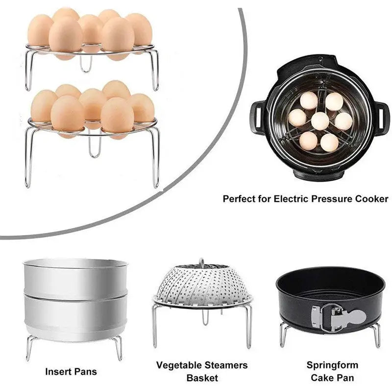 Egg Steamer Rack Trivet | Stainless Steel | Instant Pot Compatible | JT192