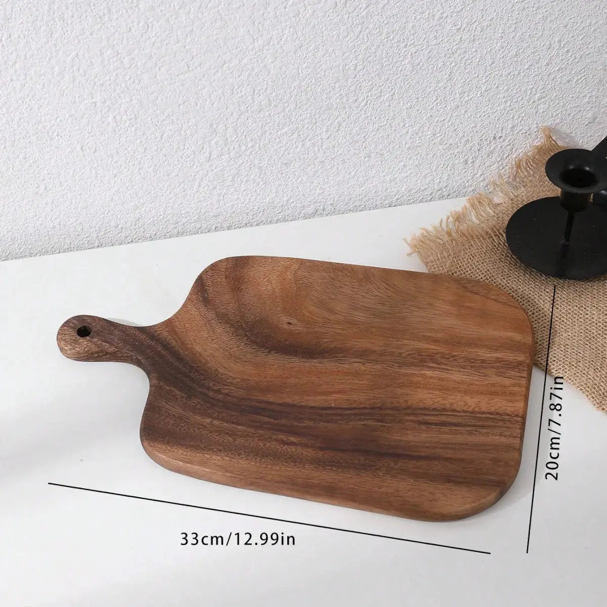 Acacia Wood Cutting Board | Rectangle Shape | Natural Finish | 1 Or 2 Pack