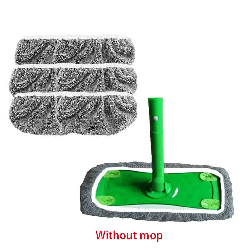 1/3/6pc Microfiber Mop Cloth Dry Cleaning Cloths Household Reusable Microfiber Mop Pads Replacement Washable Rag Towel from PriceLows™