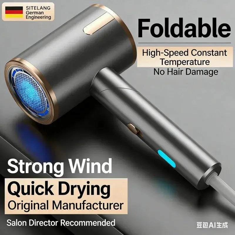 Foldable Hair Dryer | 2400W Power | Infrared Heat | Hot And Cold Air