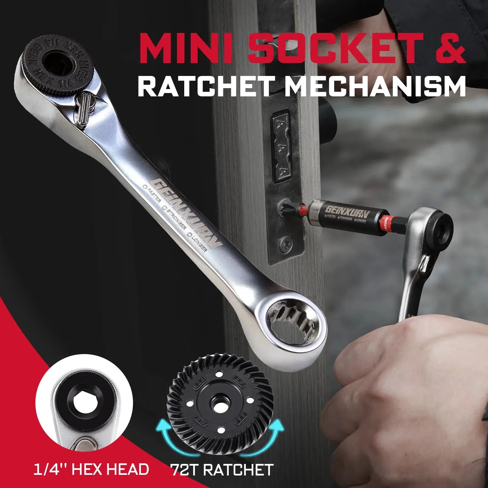 Geinxurn 66Pcs Tools Set Packaged,Impact Screwdriver Bits, Nut Driver, Mini Ratchet Wrench and Impact Bit Holder for Home Repair from PriceLows™