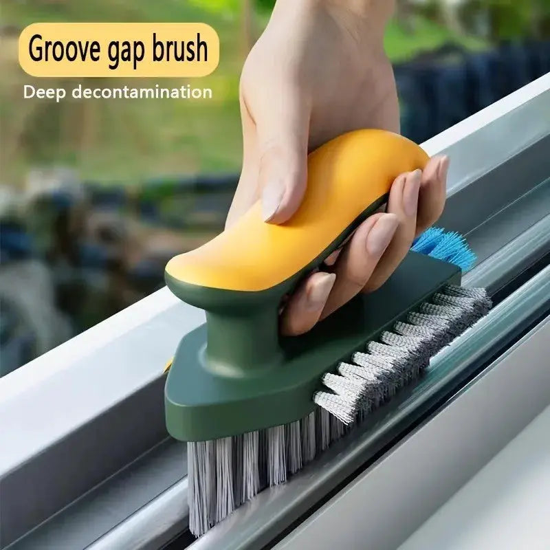 V-Shaped Bristle Gap Cleaning Brush, 90° Dead-Angle-Free, for Toilet/Grout, 16cm/6.3in from PriceLows™