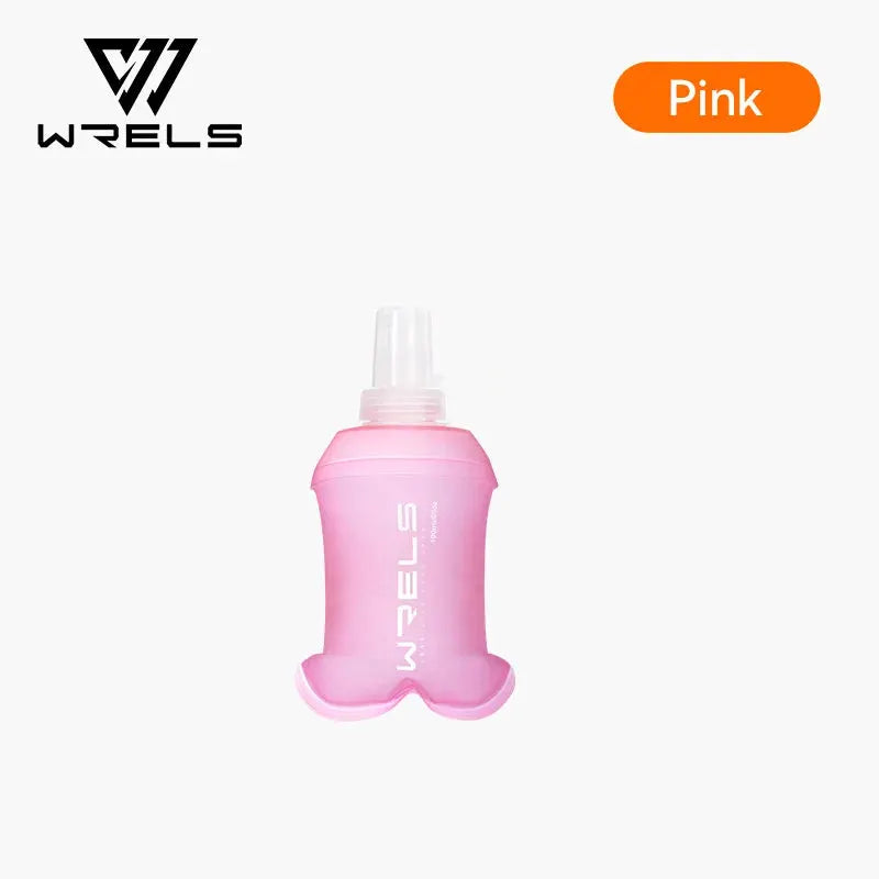 WRELS TPU Soft Folding Water Bottle BPA-Free Collapsible Flask Running Camping Hiking Travel Convenient Lightweight Water Bottle from PriceLows™