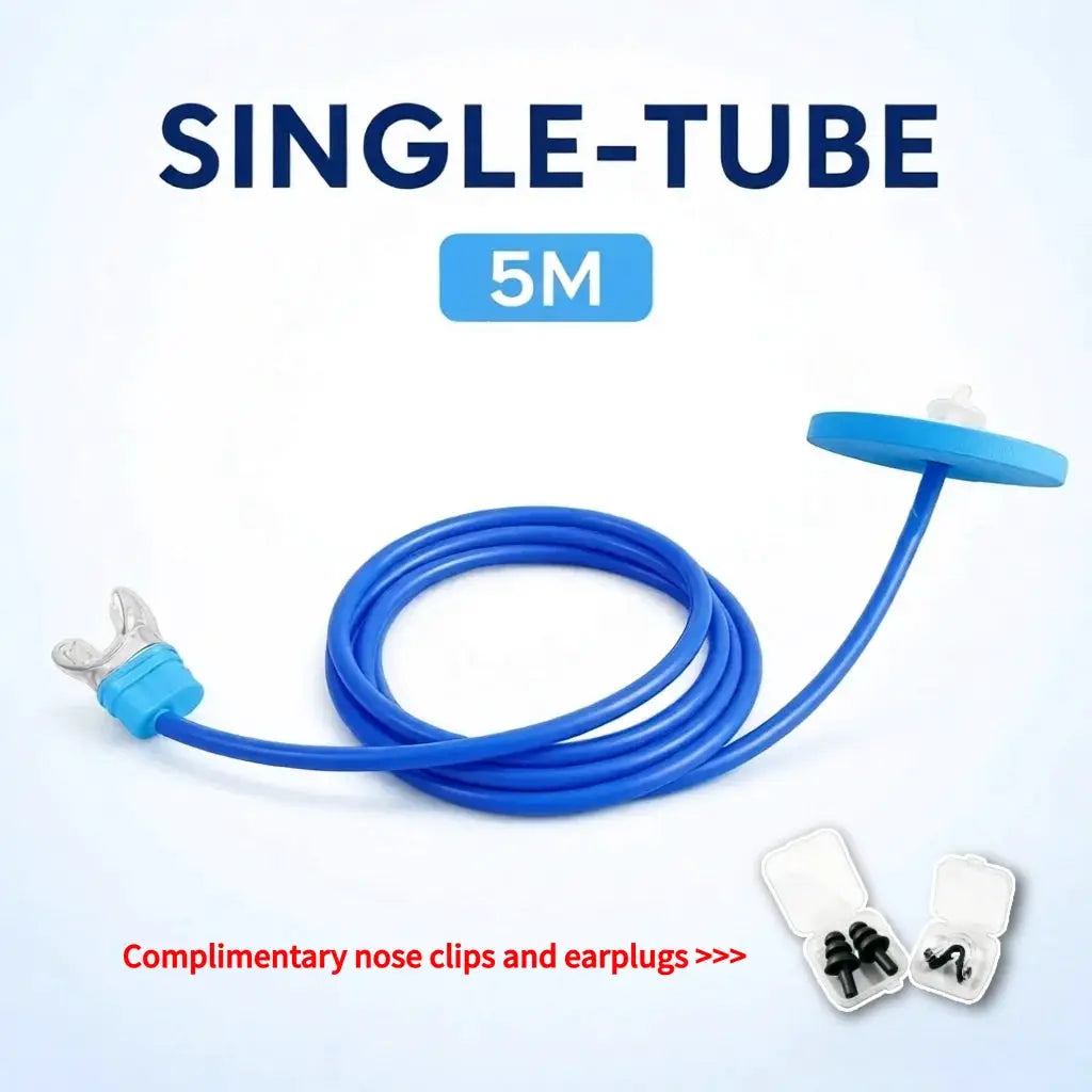 Underwater Breathing Valve | Dual-Tube | Soft Mouthpiece | One Size
