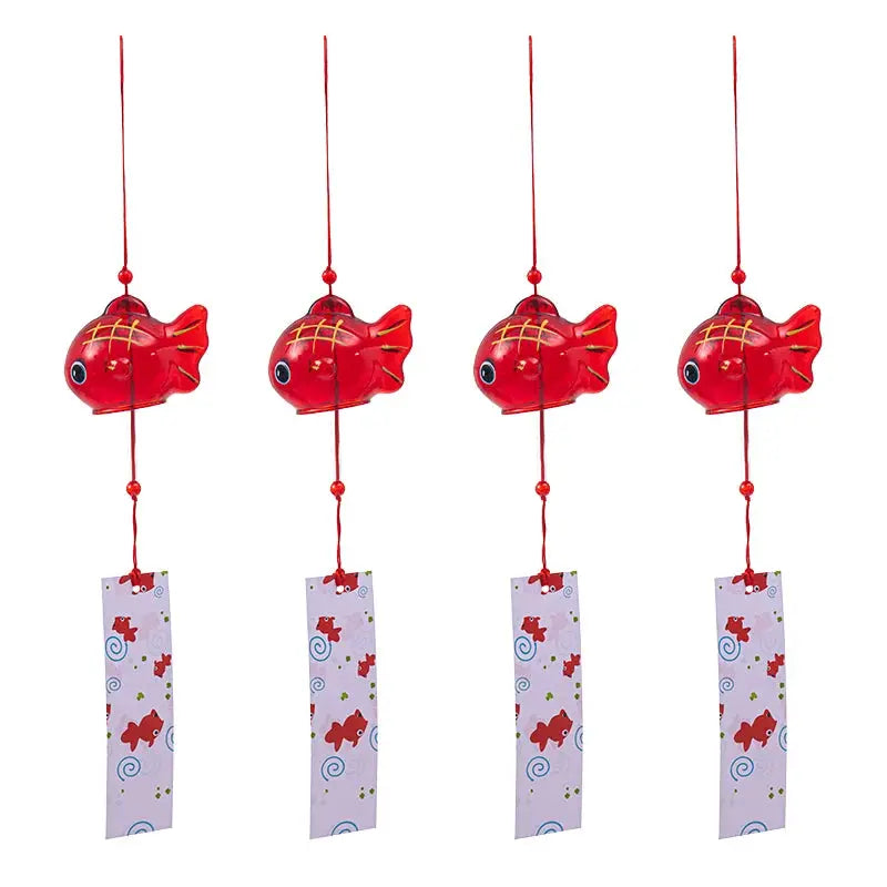 Stained Glass Wind Chimes Small Golden Fish Wind Chimes Can DIY Hand-painted Outdoor Hanging Ornaments Birthday Gift Crafts from PriceLows™