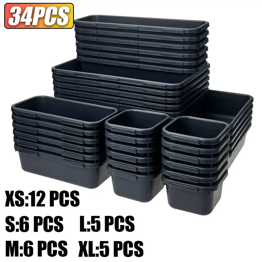 5 Sizes Tool Box Organizer Tray Divider Set Drawer Organizer Bin Garage Organization and Storage Toolbox Rolling Tool from PriceLows™