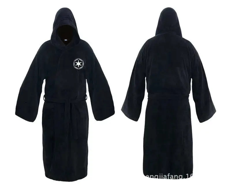 Men's Flannel Robe | Heavyweight Polyester | Long Winter Fit