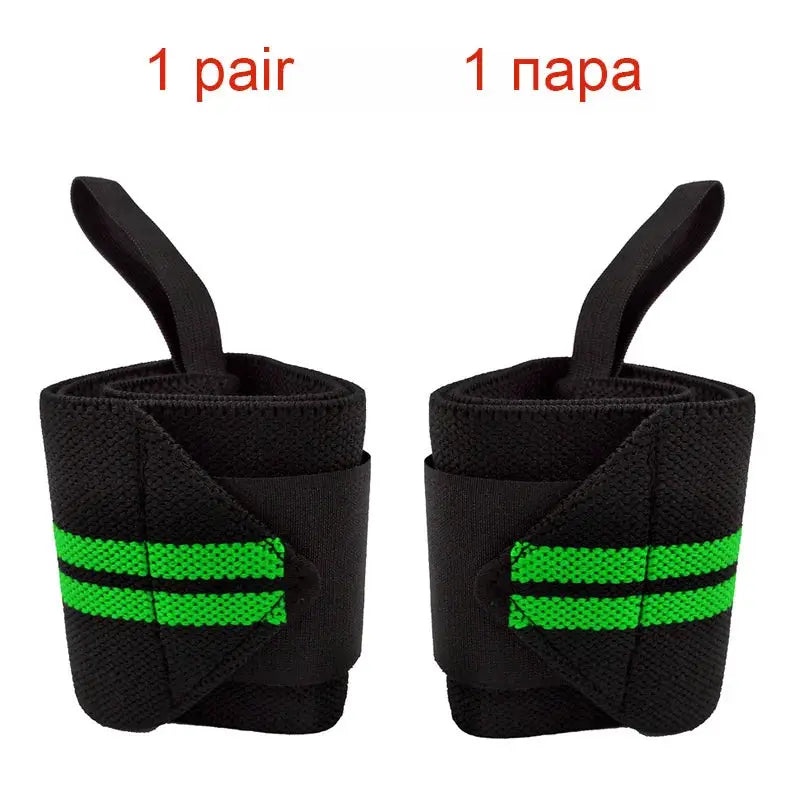 2 Pcs Wrist Wraps | Heavy Duty Support | Polyester Knit | Gym Fitness Crossfit