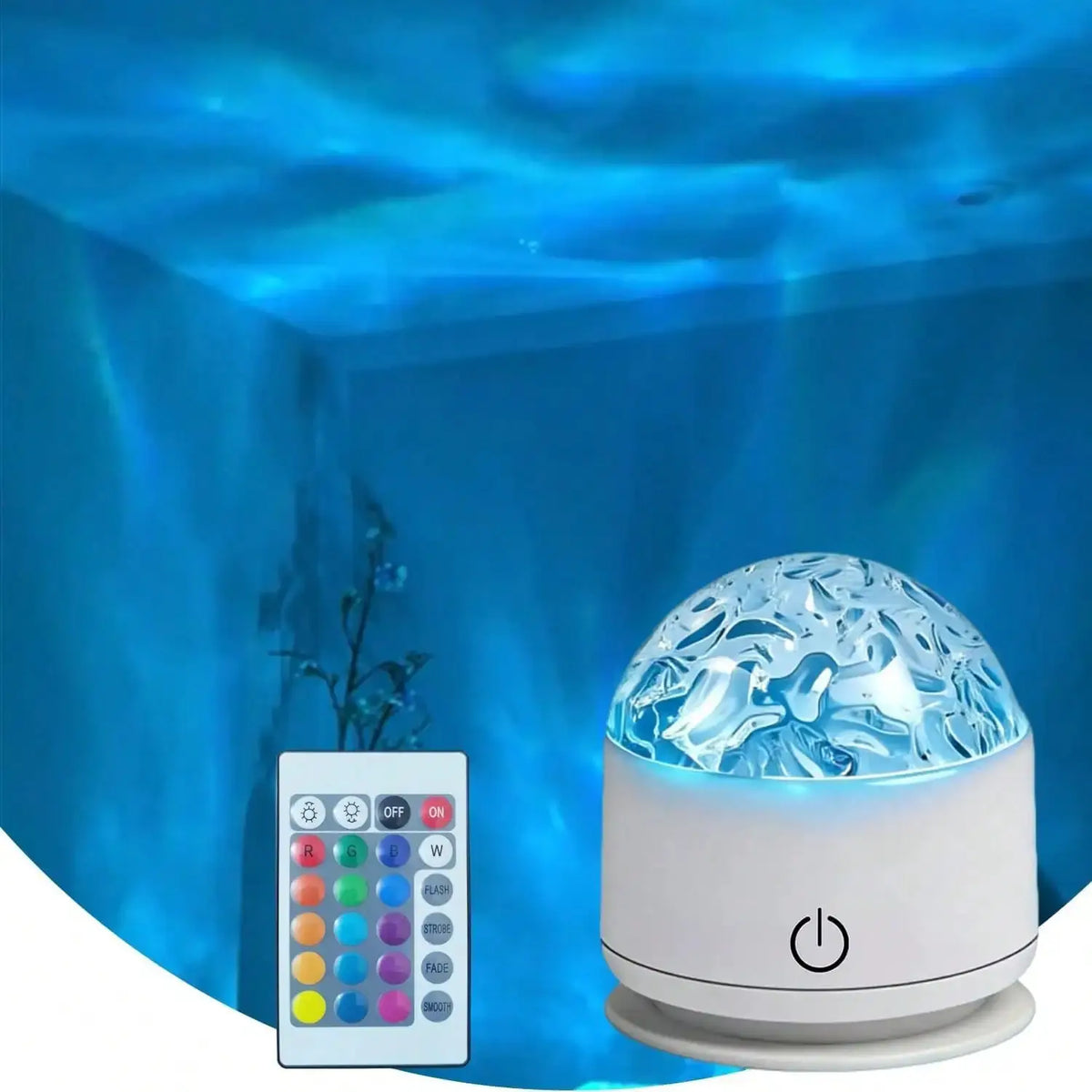 Ocean Wave Projector | 16 Colors | Remote Control | Rechargeable