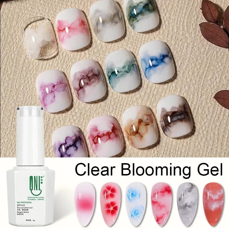 Clear Blooming Gel Polish 12ml Transparent Blossom Nail Polish LED Soak Off Nail Art Smook Effect Flower Gel Polish DIY Design from PriceLows™