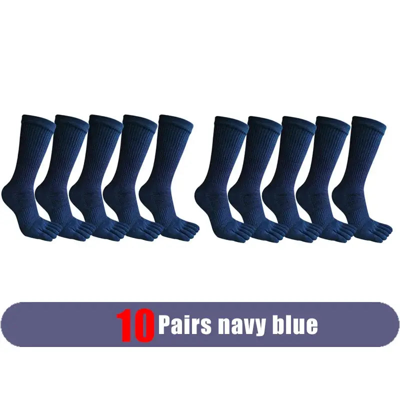 Compression Toe Socks | Cotton Blend | Crew Fit | Five Finger Design