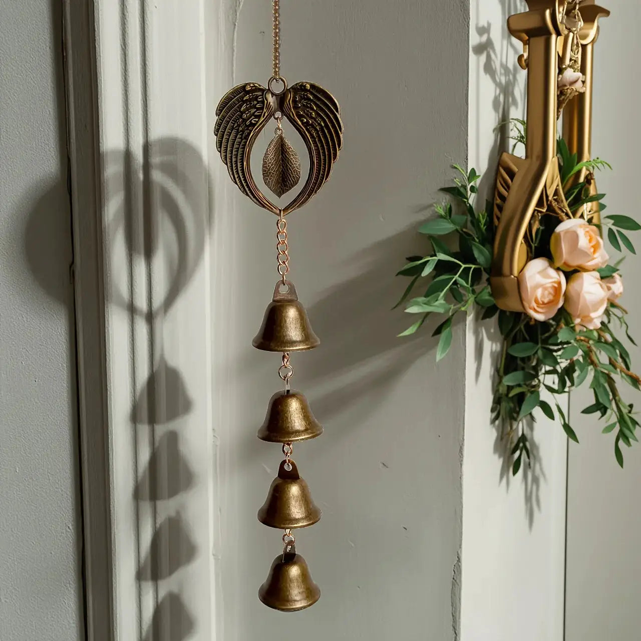 Christmas Retro Metal Wind Chimes, Elegant Holiday Decorations and Wall Decorations, Metal Wind Chime Hangings for Porches, Balconies, and Christmas Trees from PriceLows™