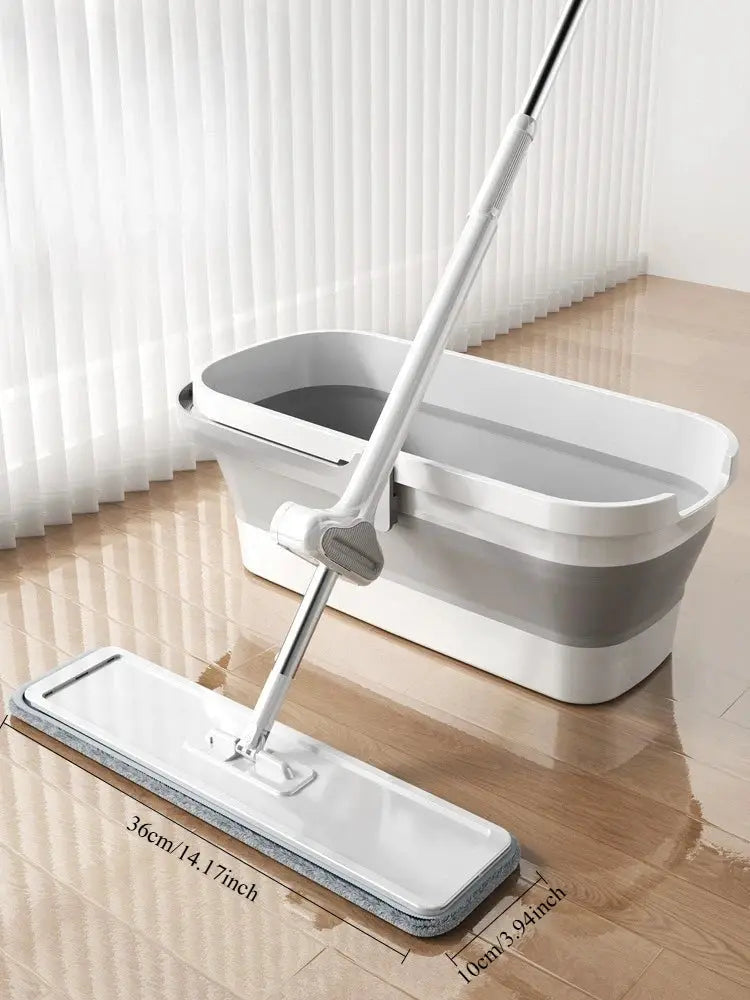 Self-Cleaning Squeeze Mop 360° Rotatable Flat Floor Mops Lazy Mop Microfiber Mop Floor Cleaning Supply for Living Room Bathroom from PriceLows™