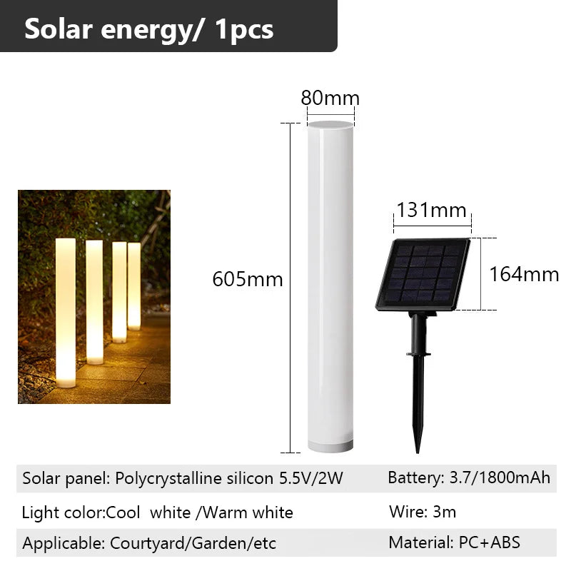 Solar-Powered Outdoor Garden Lights for Garden Villa Pathway Waterproof Landscape Lighting Ground Spike Auto On/Off Dusk to Dawn from PriceLows™