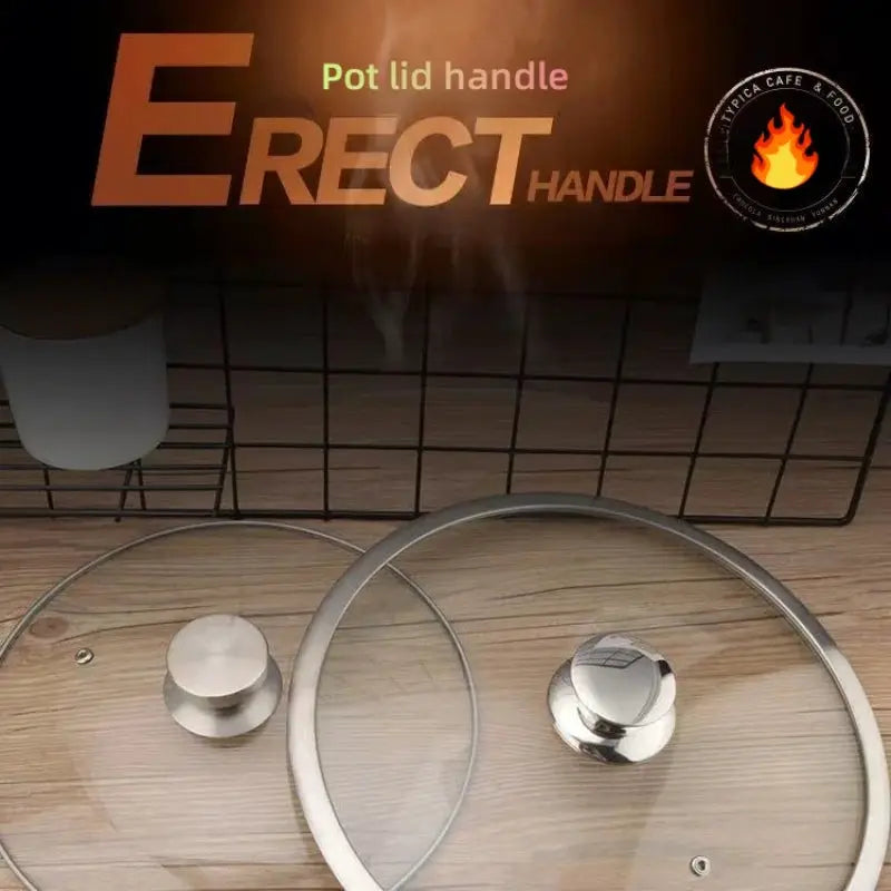 Lid Handle Knob Cover | Stainless Steel Plastic | Universal Fit | One Size