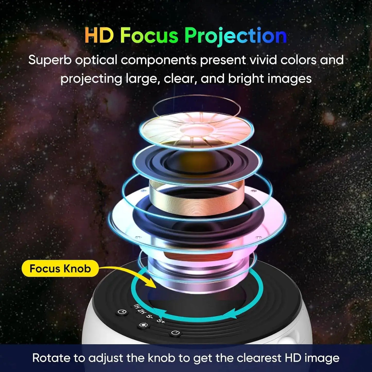 Galaxy Projector | 12 In 1 Cosmic Wonders | Starry Sky Projection | Standard