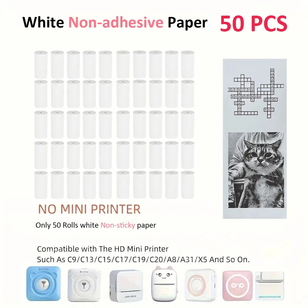 Instant Camera Paper | 57mm Coreless | Thermal Printing | 12 Rolls