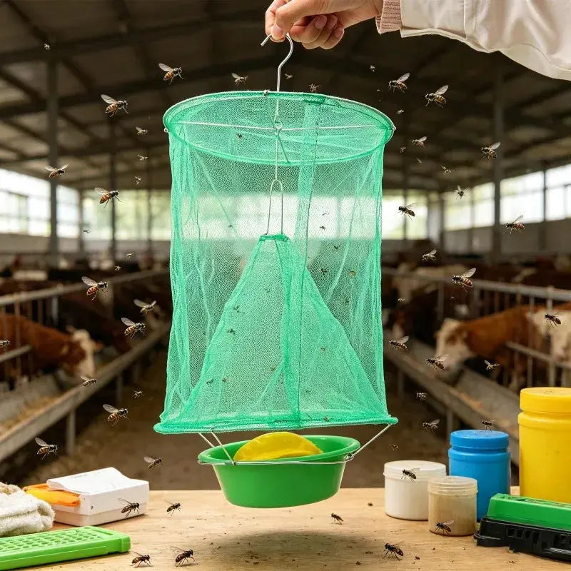 Outdoor Fly Traps Reusable Hanging Insect Catcher Mesh Cage Orchard Farm Flying Trap Repellent Garden Pest Catchers Control Tool from PriceLows™
