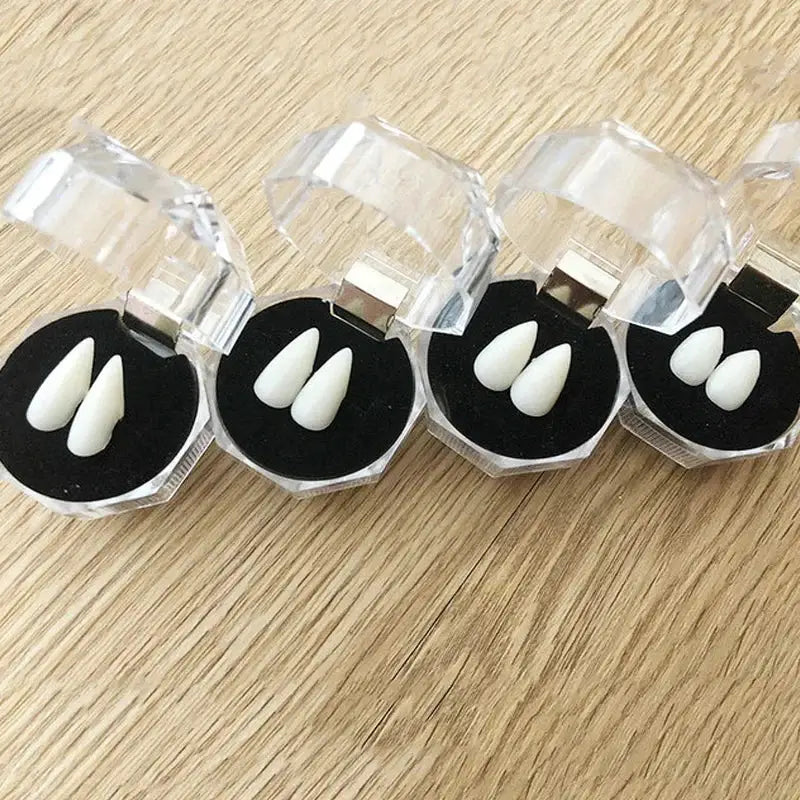 Halloween Vampire Teeth | Solid Resin | 1 Pair Set | One Size Fits All