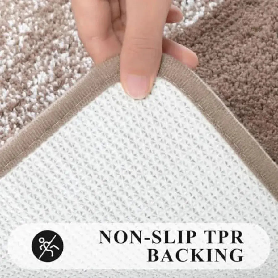 Bathroom Rugs Set 3 Pcs Non Slip Washable, Microfiber Absorbent Bath Mat Floor Carpet Extra Soft, Quick Dry Shower Rug U-Shaped from PriceLows™