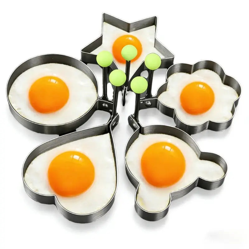 1/4/5PCS Stainless Steel Egg Rings Mold Non-stick Round Pancake Omelette Shaper Breakfast Baking Cooking Kitchen Gadgets from PriceLows™