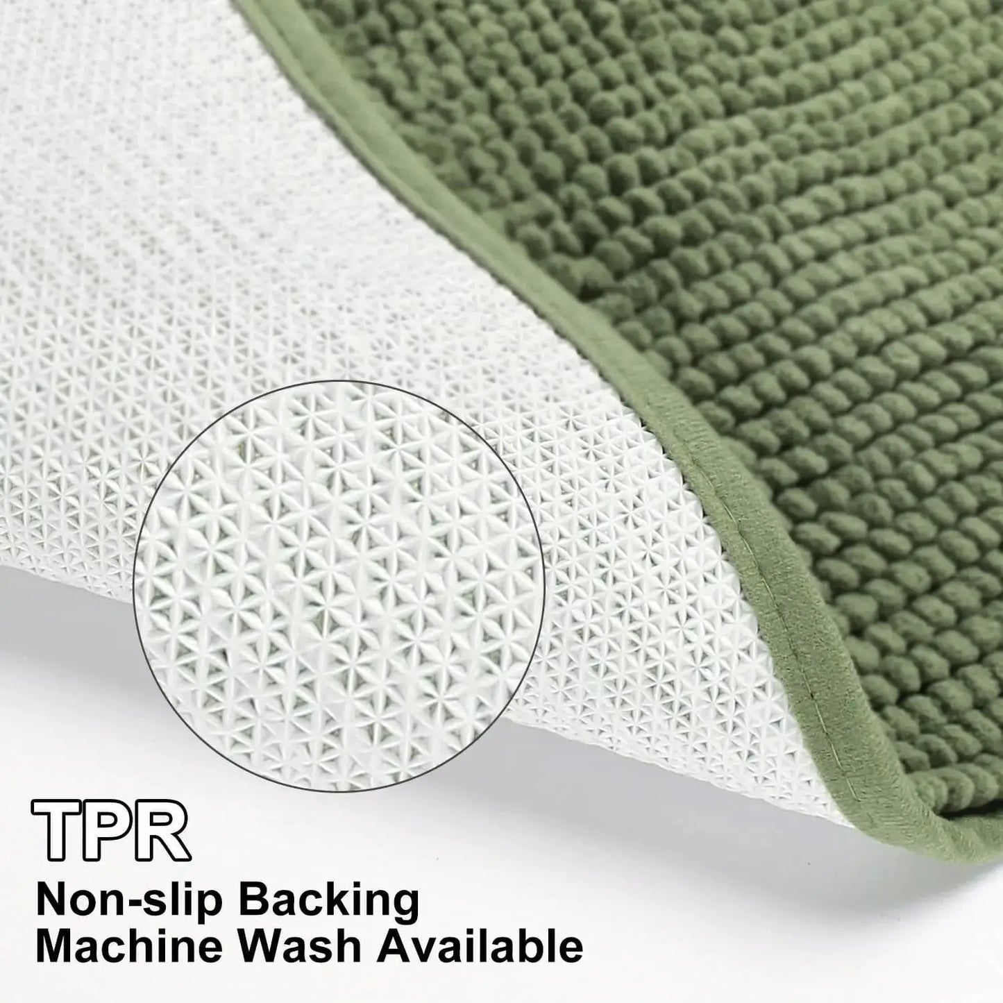 Bathroom Rugs Sets 3 Piece, Non-Slip Chenille Bath Rug - Ultra Soft, Washable, Super Absorbent Bath Mat for Bathroom, To from PriceLows™